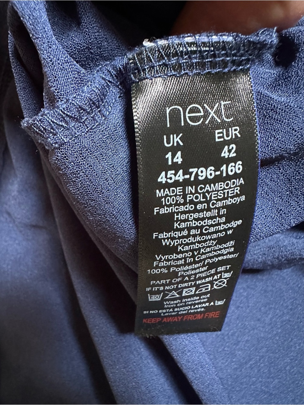 next Navy Racerback Tank Top - Picture 4 of 5